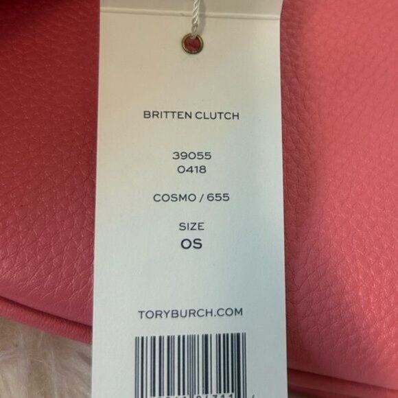 TORY BURCH BRITTEN CROSSBODY CLUTCH BAG Cosmo Pink New With Tag - Picture 7 of 12